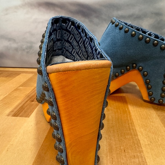 Dingo Women's Suede Platform Sandals - Peace N'Love size 6.5 NEW NO BOX - Picture 3 of 8